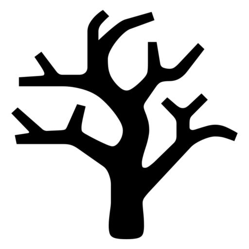 잎이 없는 나무 as drawn by Noto Emoji in 17.0