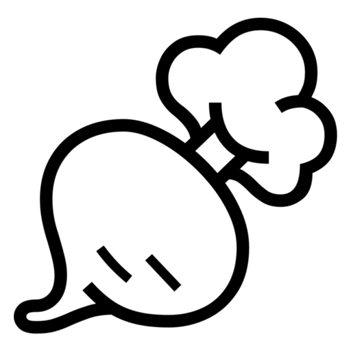Root Vegetable as drawn by Noto Emoji in 17.0