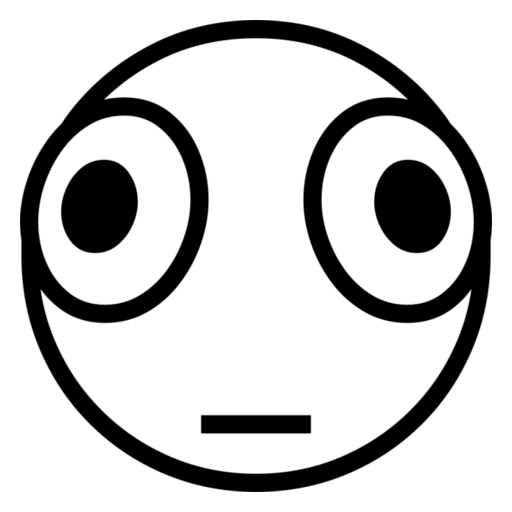 Distorted Face as drawn by Noto Emoji in 17.0