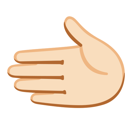 Leftwards Hand: Light Skin Tone, the design in this release