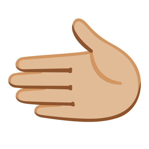 Leftwards Hand: Medium-Light Skin Tone, the design in this release