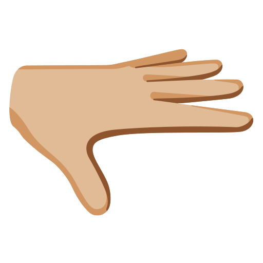 Palm Down Hand: Medium-Light Skin Tone, the design in this release