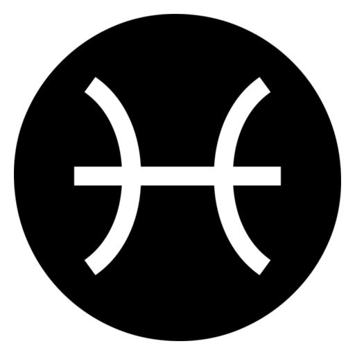 Pisces as drawn by Noto Emoji in 17.0