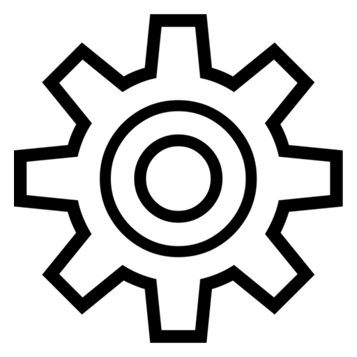 Gear as drawn by Noto Emoji in 17.0