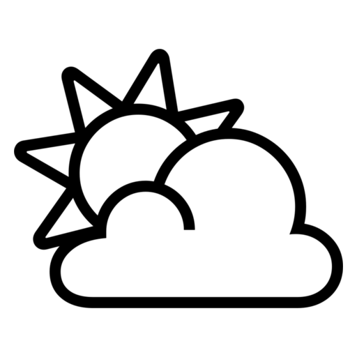 Sun Behind Cloud as drawn by Noto Emoji in 17.0