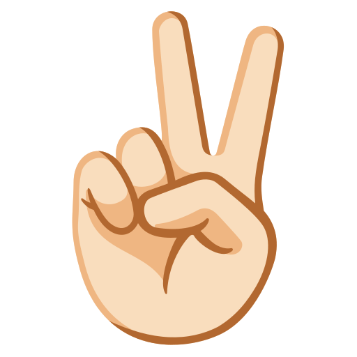Victory Hand: Light Skin Tone, the design in this release