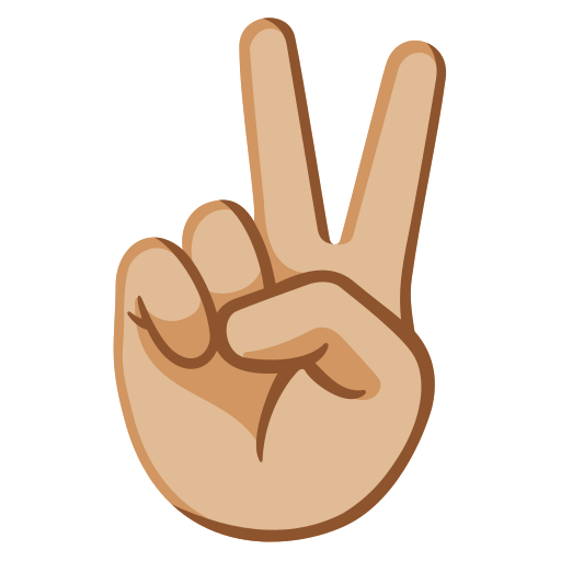 Victory Hand: Medium-Light Skin Tone, the design in this release