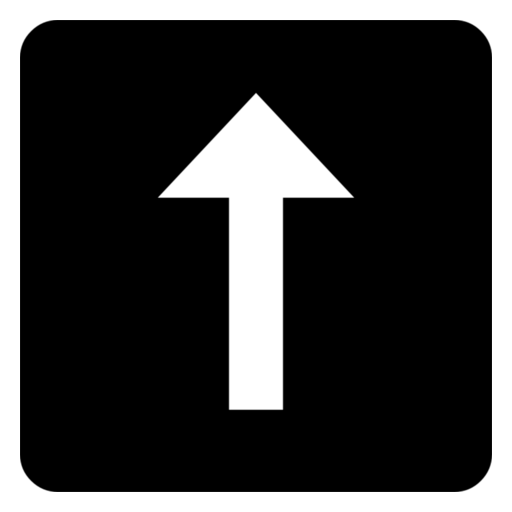 Up Arrow as drawn by Noto Emoji in 17.0