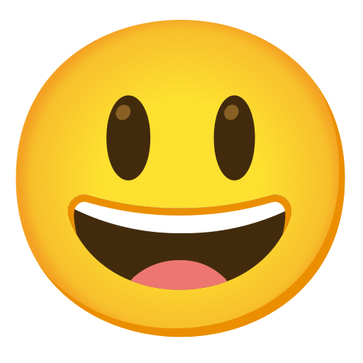 grinning face with big eyes — Noto Emoji