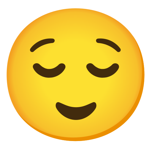 relieved face — Noto Emoji