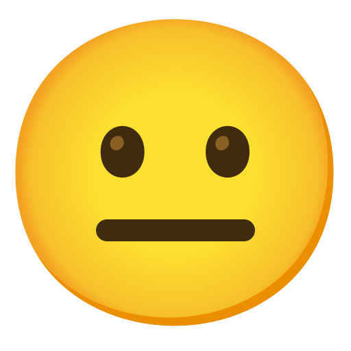 neutral face — Noto Emoji