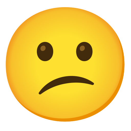 confused face — Noto Emoji