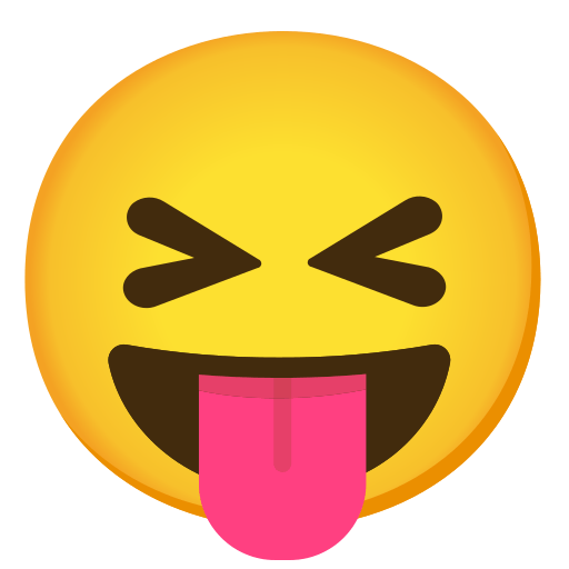 squinting face with tongue — Noto Emoji