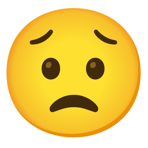 worried face — Noto Emoji