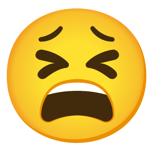tired face — Noto Emoji