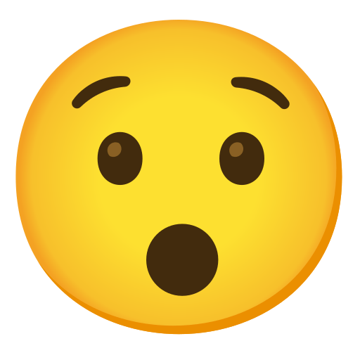 hushed face — Noto Emoji