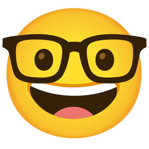 nerd face — Noto Emoji