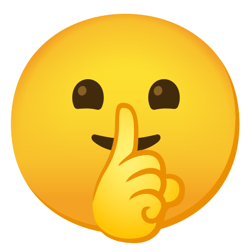 shushing face — Noto Emoji