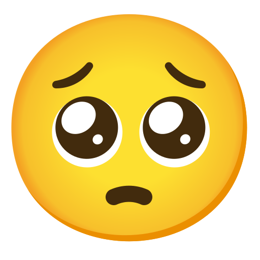 pleading face — Noto Emoji