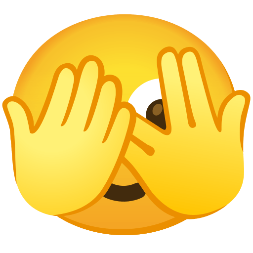 face with peeking eye — Noto Emoji
