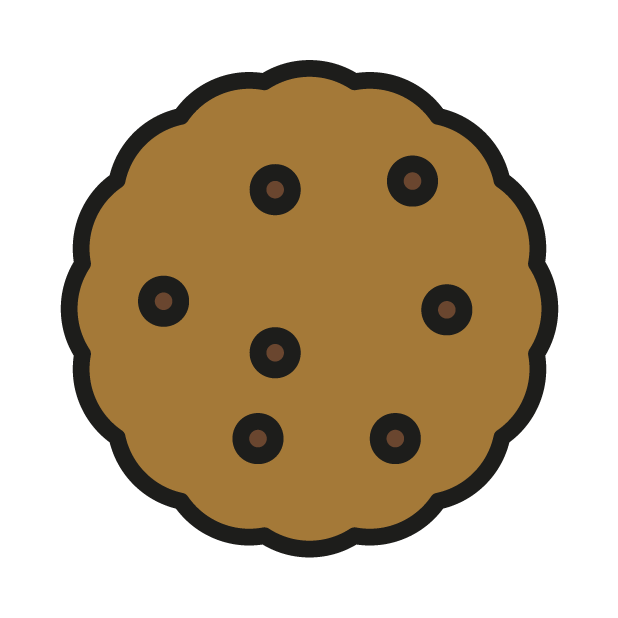 Cookie as drawn by OpenMoji in 1.0