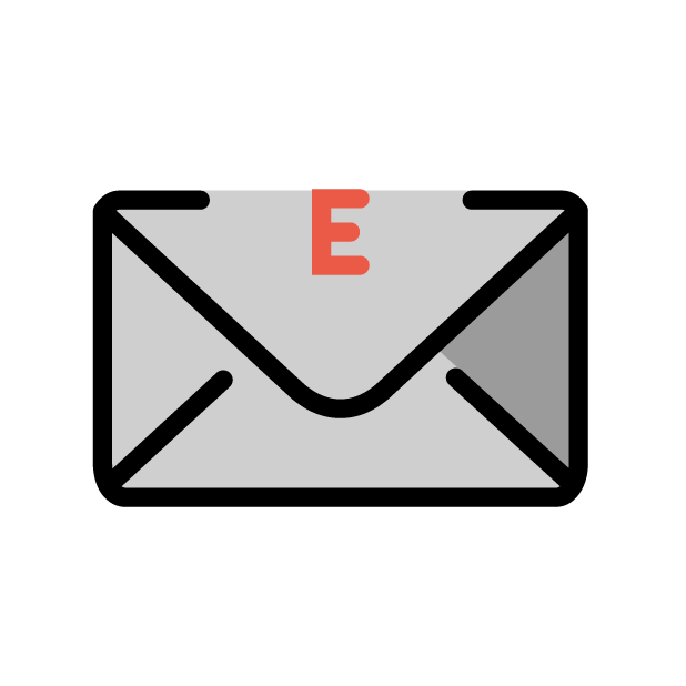 E-Mail as drawn by OpenMoji in 1.0
