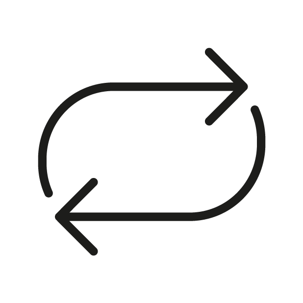 Repeat Button as drawn by OpenMoji in 1.0