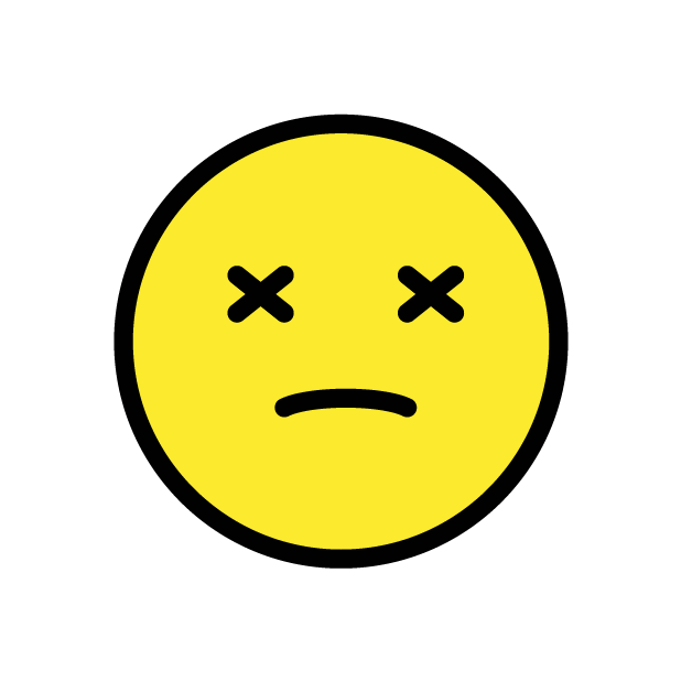 Face with Crossed-Out Eyes, the design in this release