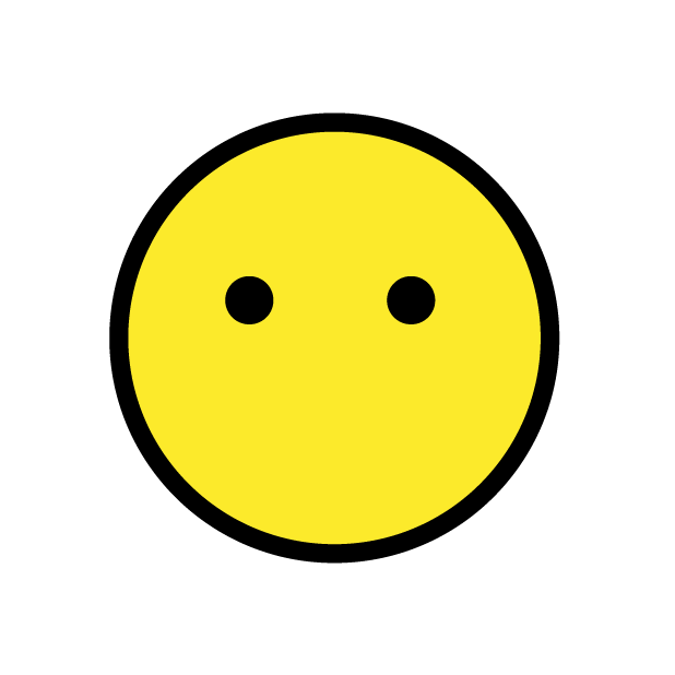 Face Without Mouth as drawn by OpenMoji in 1.0