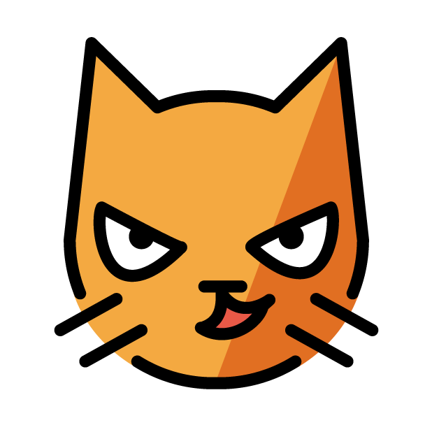 Gato Haciendo Una Mueca as drawn by OpenMoji in 1.0