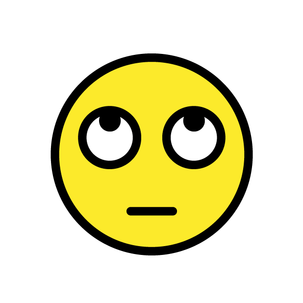 Face with Rolling Eyes, the design in this release