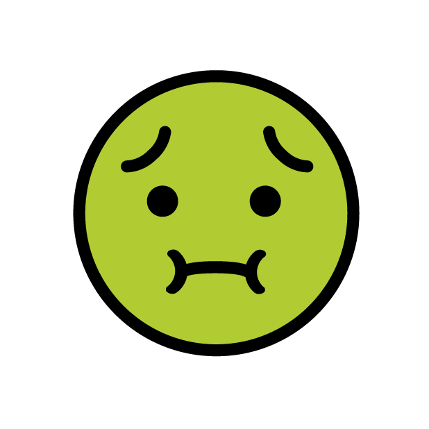 Nauseated Face, the design in this release