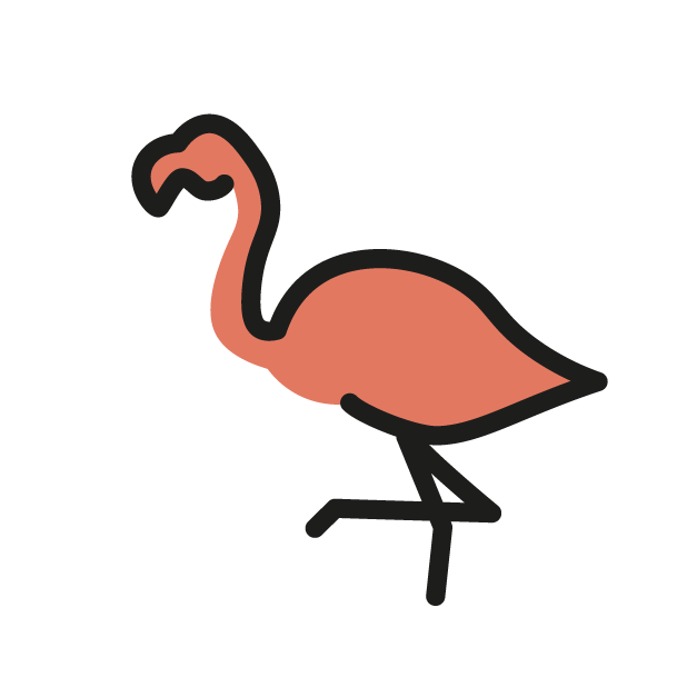 Kangaroo as drawn by OpenMoji in 1.0
