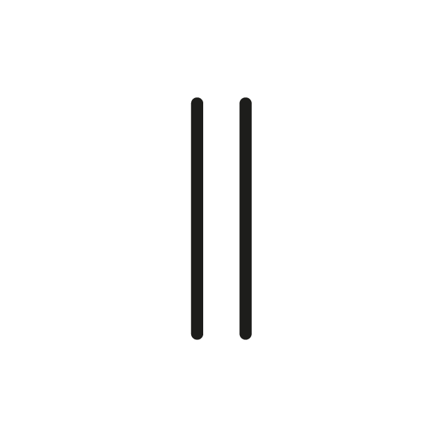 Pause Button as drawn by OpenMoji in 1.0