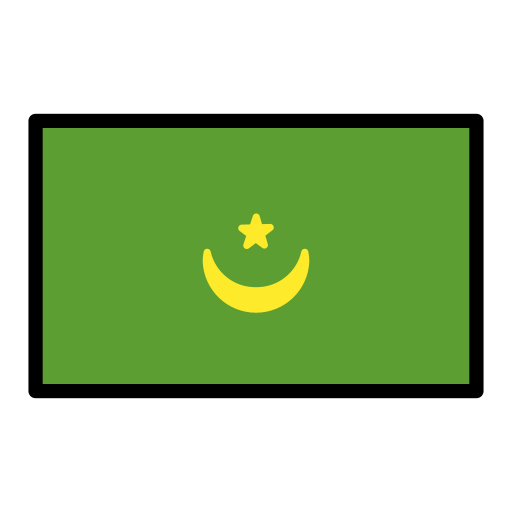 Flag: Mauritania as drawn by OpenMoji in 12.0