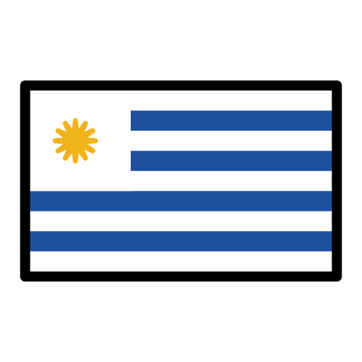 Flag: Uruguay as drawn by OpenMoji in 12.0