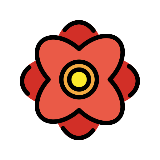 花飾り as drawn by OpenMoji in 12.0