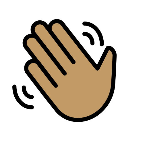 Waving Hand: Medium Skin Tone, the design in this release