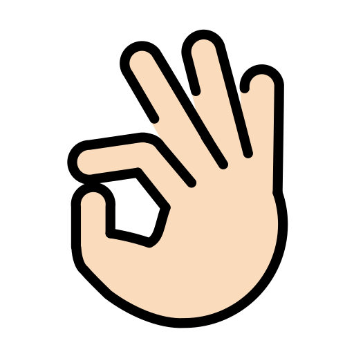 OK Hand: Light Skin Tone, the design in this release