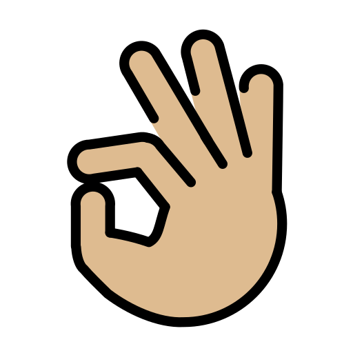 OK Hand: Medium-Light Skin Tone, the design in this release
