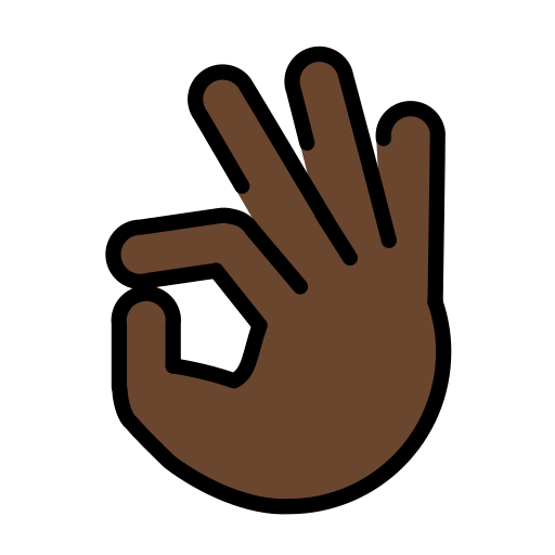 OK Hand: Dark Skin Tone, the design in this release