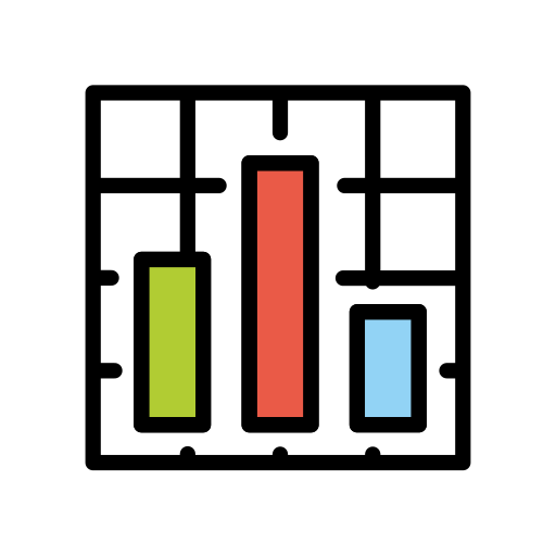 Bar Chart as drawn by OpenMoji in 12.0