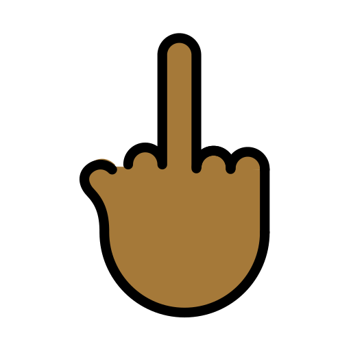 Middle Finger: Medium-Dark Skin Tone, the design in this release