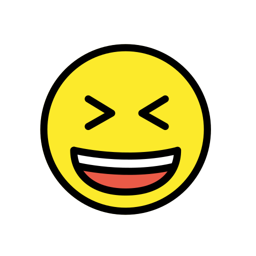 Grinning Squinting Face, the previous design
