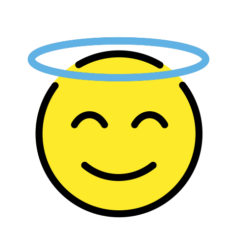 Smiling Face with Halo, the previous design