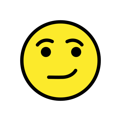 Smirking Face, the previous design