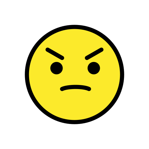 Angry Face, the previous design