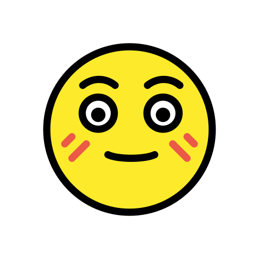 Flushed Face, the previous design
