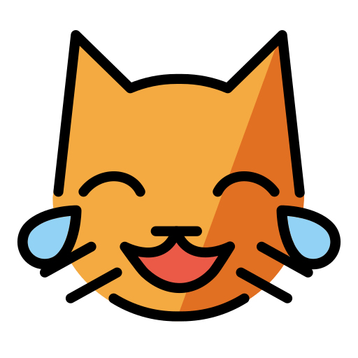 Cat with Tears of Joy, the previous design