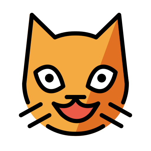 Grinning Cat, the previous design
